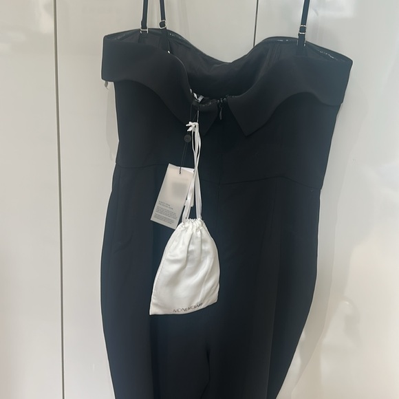 Nadine Merabi Sabrina Black Jumpsuit NWT US12 - Picture 8 of 9